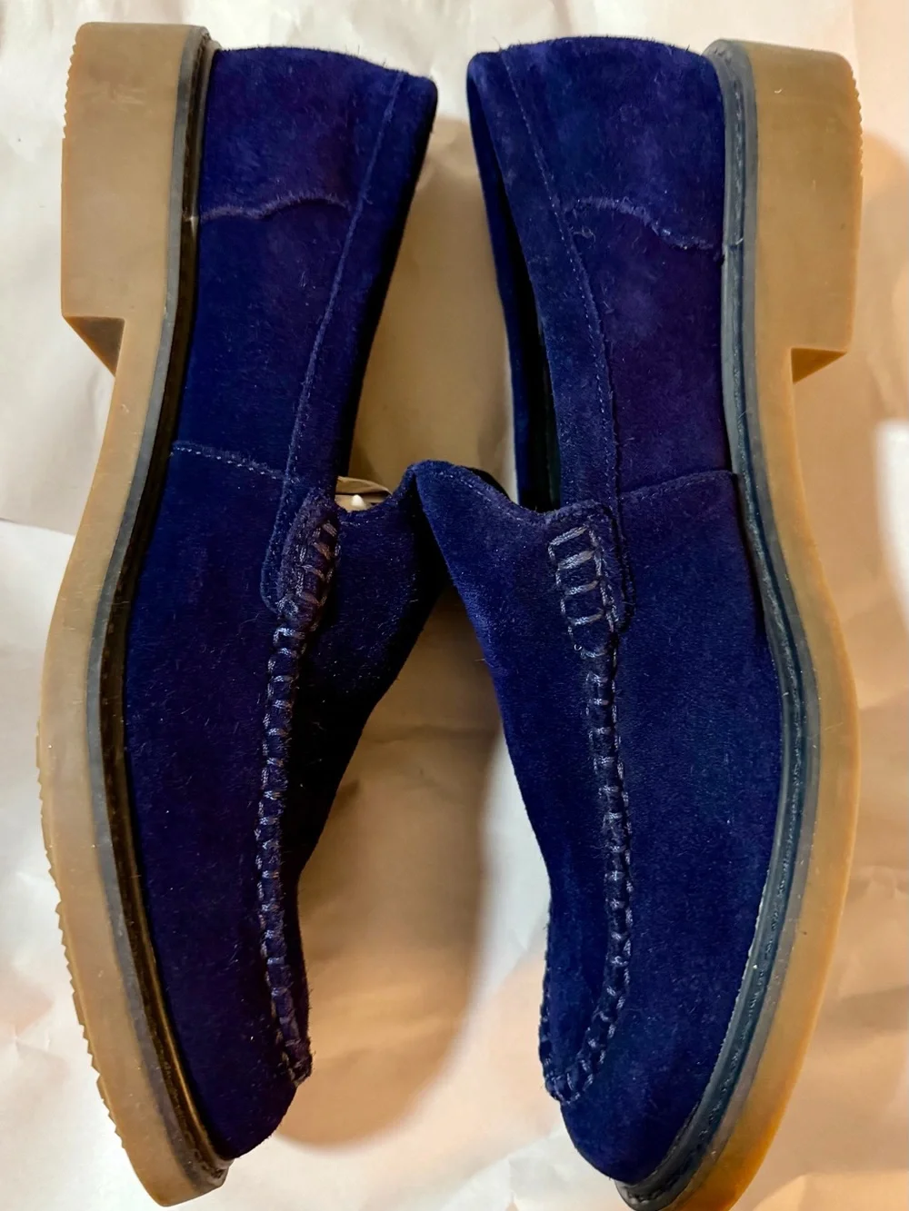 Calvin Klein Men’s ‘Vance’ Navy Suede Loafers